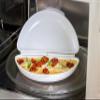 KitchenCraft Microwave Omelette Maker, Egg Maker, Easy to Clean Plastic, 21 x 15 cm, White view 3