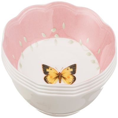 Lenox 806739 Butterfly Meadow 4-Piece Dessert Bowl Set