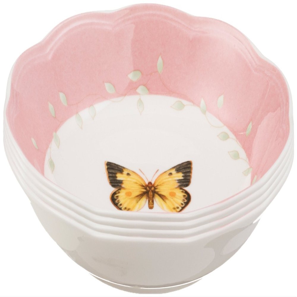 Lenox 806739 Butterfly Meadow 4-Piece Dessert Bowl Set