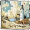 Pure Country Weavers Dreamers Blanket by Charles Wysocki - Early America Coastal Ocean Beach Gift Tapestry Throw Woven from Cotton - Made in The USA (72x54) view 4