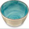 Carlisle FoodService Products Mingle Reusable Plastic Bowl Cereal Bowl with Pottery Style for Home and Restaurant, Melamine, 32 Ounces, Aqua, (Pack of 12) view 1