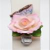 Cosmos 2127 Fine Porcelain Lighted Butterfly/Peace Rose Night Light, 3-Inch view 2