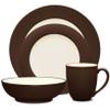 Noritake Colorwave Chocolate 4-Piece Rim Place Setting, Service for 1 view 1
