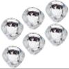 Weddingstar Ultra Luxurious Crystal Diamond Tea Light Candle Deluxe Holders for Weddings, Bridal Shower & Special Event Decorations, 6-Pack view 1