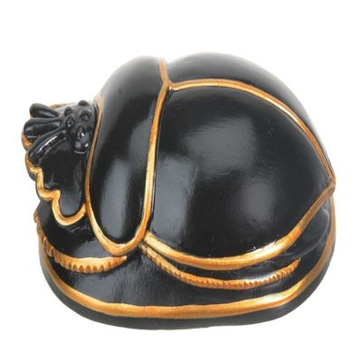 Egyptian Black Scarab Collectible Figurine