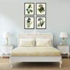 Blue Flowers Wall Art Botanical Print Set of 4 Unframed Antique Blue Morning Glory Primula Primrose Iris Agapanthus Lily of the Nile Flowers Gerden Home Room Decor LoveThePrint view 2