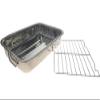 Professional Kitchen Quality Stainless Steel Roaster, Lasagna Pan, Casserole Dish W/ Roasting Rack for Everything From Thanksgiving Turkey to Easter Hams or Any Holiday Meal view 1