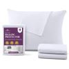 CirclesHome Pillow Protectors 4 Pack Standard Zippered - 100% Cotton Breathable Pillowcases - Protects Pillows from Dirt, Dust and Debri (Standard - Set of 4 - 20x26) view 1