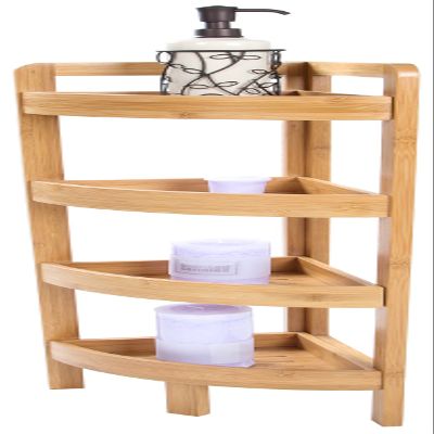 31.5" 4 Tier Bamboo Corner Storage Shelf By Trademark Innovations
