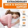 Cheer Collection Oversized V-Shaped Pillow for Side Sleepers, L-Shaped Pregnancy Pillow for Neck and Shoulder Support, Curved Body Pillow with Removable Pillowcase view 2