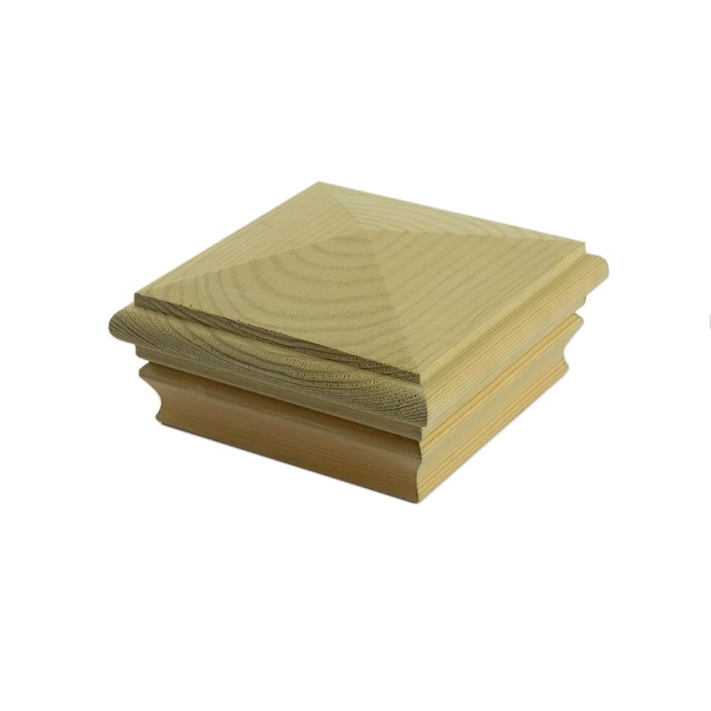 Deckorators 4 in. x 4 in. Newport High Pyramid Pressure Treated Pine Post Cap
