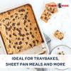 Nordic Ware Natural Aluminum Commercial Rectangular Cake Pan, Exterior dimensions 12.9 x 9.5 x 2.5 inches and interior dimensions 12.1 x 8.8 x 2.5 inches view 2