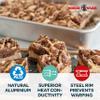 Nordic Ware Natural Aluminum Commercial Rectangular Cake Pan, Exterior dimensions 12.9 x 9.5 x 2.5 inches and interior dimensions 12.1 x 8.8 x 2.5 inches view 3