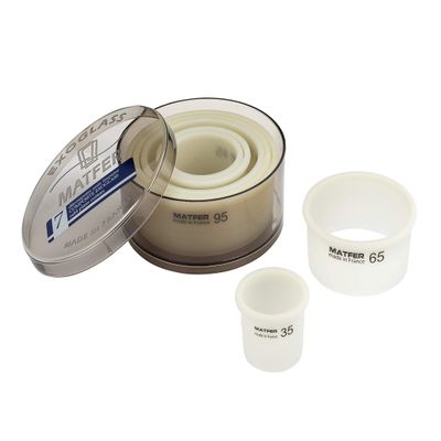 Matfer Bourgeat Exoglass Round Pastry Cutter, Plain, Set of 7