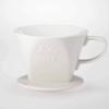 Kalita - 2001 Kalita 102 Ceramic Dripper Coffee Dipper, white view 4