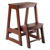 Winsome Beech Wood Double Step Stool, Antique Walnut (94022) view 1