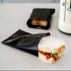 KitchenCraft TOASTABAG Pack of 2 Reusable Toaster Bags with Non Stick Coating, Plastic, Black, 20.5 x 14.5 cm view 3