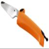 Kuhn Rikon Kinderkitchen Dog Knife Straight Blade, sharp enough to cut food but not small fingers, Orange view 1
