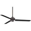 MINKA-AIRE F729-GM Steal 54" 3-Blade Ceiling Fan in Gun Metal Finish with Gun Metal Blades view 1