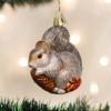 Old World Christmas Hungry Squirrel Glass Blown Ornament for Christmas Tree, Handcrafted Holiday Decoration, Wildlife Animal Collection view 2