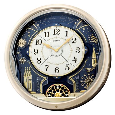 SEIKO Melodies in Motion Wall Clock, Starry Night