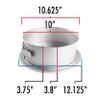 Fat Daddio's Round Springform Pan, 3 inch high - 10" view 3