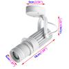 LUMINTURS 10W LED Ceiling Picture Spot Downlight Focus Adjustable Zoom Zoomable Lamp Fixture Light White-Finish Pure White view 2
