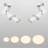 LUMINTURS 10W LED Ceiling Picture Spot Downlight Focus Adjustable Zoom Zoomable Lamp Fixture Light White-Finish Pure White view 3
