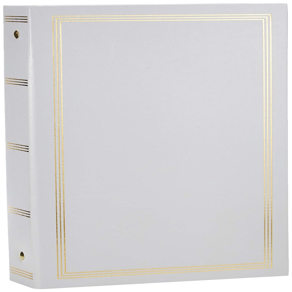 3-Ring Photo Album 300 Pockets Hold 4x6 Photos, White