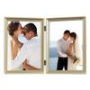 Lawrence Frames Bead Border Design, 5x7 Double, Satin Gold view 1