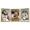 Lawrence Frames Bead Border Design, 5x7 Triple, Satin Gold view 1