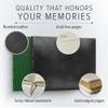 Gallery Leather Guest Book - Great for Wedding, Reception, Baby and Bridal Shower, Birthday Party and Vacation Home - 192 Lined Pages to Sign in, add Polaroid Photo - Hardcover 9x7" - Freeport Ivory view 4