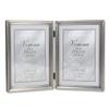 Lawrence Frames Bead Border Design, 5x7 Double, Pewter view 1