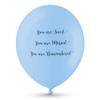 ANGEL & DOVE 25 Blue Funeral Balloons 'You are Loved, Missed, Remembered' Biodegradable - Memorial, Celebration of Life view 1
