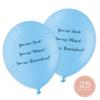 ANGEL & DOVE 25 Blue Funeral Balloons 'You are Loved, Missed, Remembered' Biodegradable - Memorial, Celebration of Life view 4
