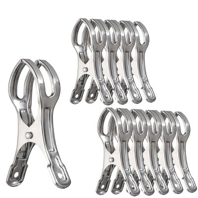 WEBI Beach Towel Clips,10 Packs 4.33" Pool Cover Clips,Beach Chair Clips,About Ground Pool Cover Clamps for Cruise,Boat,Blanket,Quilt,Lounge