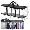 Fasmov Set of 4 DVD Storage Bags Hold up to 160 DVDs (40 Each Bag), Water Resistant DVD Holder Case with Handles, Transparent PVC Media Storage for DVDs, CDs, Video Games, Books view 2