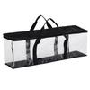 Fasmov Set of 4 DVD Storage Bags Hold up to 160 DVDs (40 Each Bag), Water Resistant DVD Holder Case with Handles, Transparent PVC Media Storage for DVDs, CDs, Video Games, Books view 3