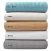 Tex Trend 100% Cotton Blankets Queen Size - Waffle Weave Versatile Cotton Blanket - Breathable and Soft for Spring Summer - Gift for Women, Ivory, Queen 90x90 Inches view 1