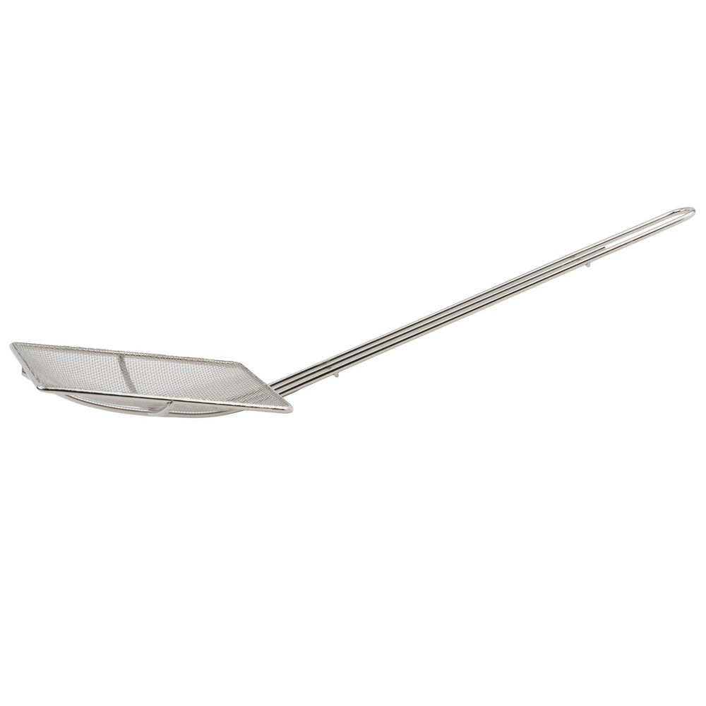 Winco Square Mesh Skimmer, 6.75-Inch, Medium, Nickel