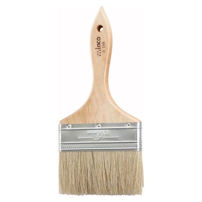 Winco Heavy-Duty Boar Bristle Pastry Brush, 4"