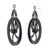 Rustic State Vintage Industrial Look Medium Wheel Farmhouse Pulley for Custom Make Wall Mount Pendant Lamp Frosty Black view 4