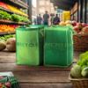 G.U.S. Recycle Bags for Home, Kitchen, Office | Waterproof, Durable, Easy to Wash, Reusable w/Extra Sturdy Handles | Made of recycled materials, 30L Capacity ea. | Set of 2 view 2