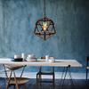 KWOKING Lighting Industrial Metal Geometric Pendant Light Creative 1 Light Adjustable Chain Vintage Ceiling Pendant Lighting Chandelier Hanging Lamp for Restaurant Entry Bedroom Rust Finish view 4