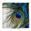 goodbath Shower Curtain,Peacock Feather Waterproof Fabric Shower Curtains for Bathroom,72 x 72 inch view 1