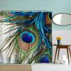 goodbath Shower Curtain,Peacock Feather Waterproof Fabric Shower Curtains for Bathroom,72 x 72 inch view 2