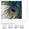 goodbath Shower Curtain,Peacock Feather Waterproof Fabric Shower Curtains for Bathroom,72 x 72 inch view 3
