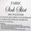 Dependable Industries inc. Essentials Fabric Sink Skirt Diamond Mosaic Stitch Platinum Silver Grey view 3