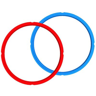 Instant Pot Sealing Ring Mini 3-Qt, Inner Pot Seal Ring, Electric Pressure Cooker Accessories, Non-Toxic, BPA-Free, Replacement Parts, Red/Blue, 2 Count (Pack of 1)