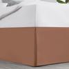 Nestl Rust Full XL Bed Skirt - Full XL Size Bed Skirt 14 Inch Drop - Brushed Microfiber Bed Skirts - Hotel Quality Pleated Bed Skirt - Shrinkage & Fade Resistant view 2